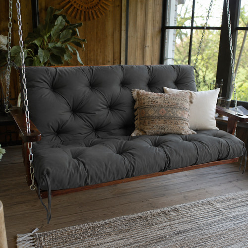 Grey seater garden swing - seater,